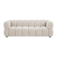 SOFA - 3 Personen - stoff - beige Pavira - Beige, Holz/Textil (227/71/92cm) - Vente-Unique
