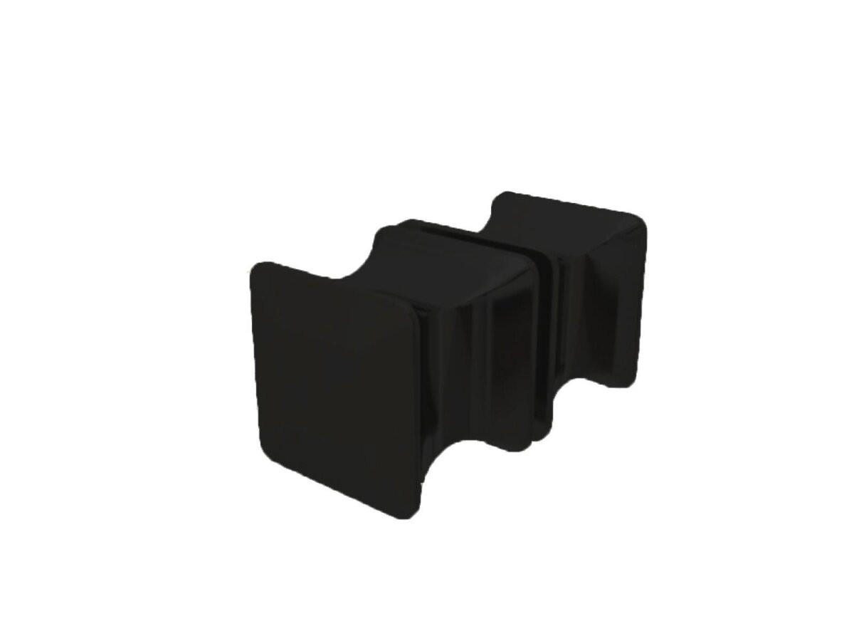 DUSCHKABINE Emma 90x100x90x180cm U-Form+DT- Schwarz - Schwarz, Glas (90/100/180cm) -  Glaswerk Westfalen