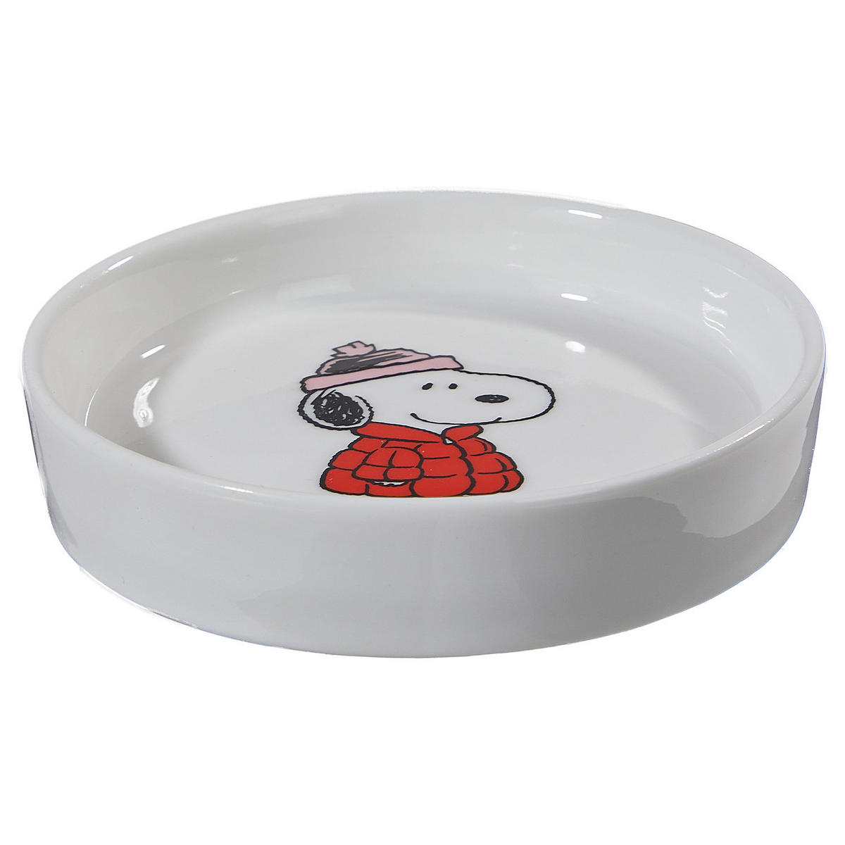 DEKOTELLER Peanuts Snoopy mit Jacke - Weiß, Keramik (2cm) - Butlers