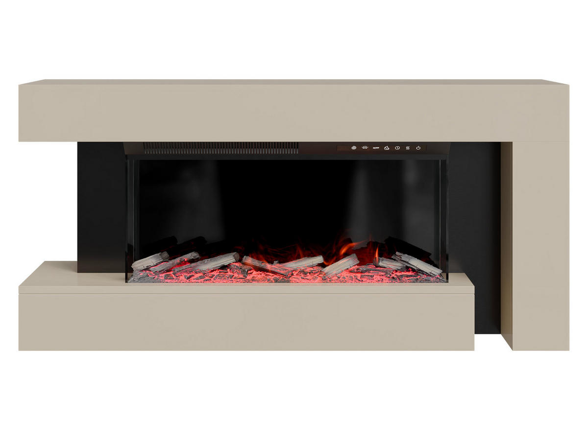 KOMMODE Haga mit Kamin - Kaschmir, Holzwerkstoff (120/56/24cm) - MIRJAN24