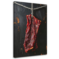 LEINWANDBILD Essen & Trinken 80x120cm - Rot, Textil (80/120cm) - Feeby