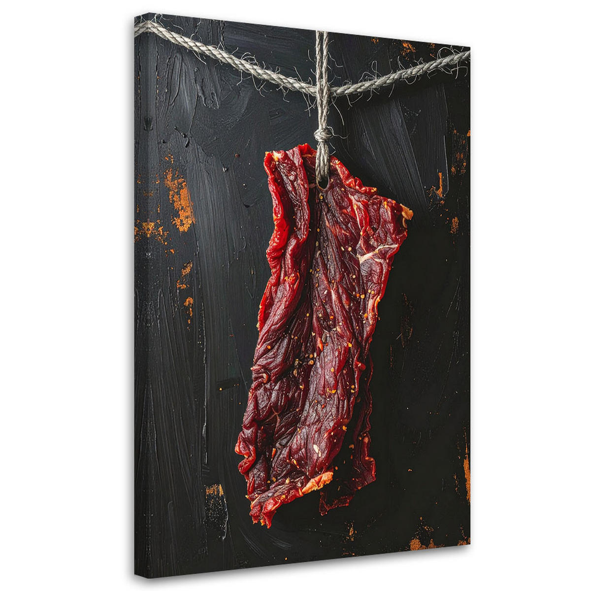 LEINWANDBILD Essen & Trinken 80x120cm - Rot, Textil (80/120cm) - Feeby