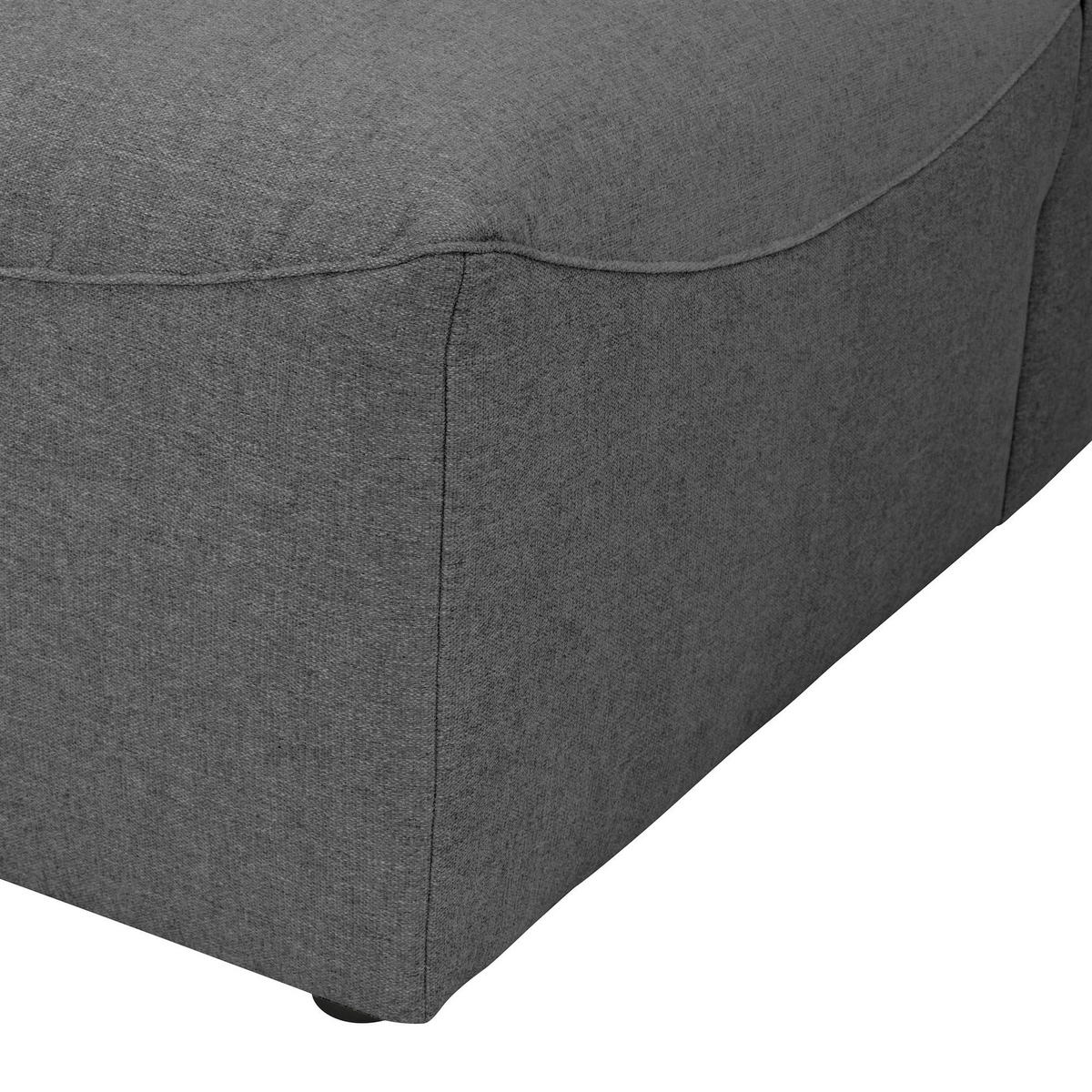 SOFA Element Armlehne rechts Kattrina Flachgewebe anthrazit - Anthrazit, Kunststoff (100/73/100cm) - 58aufmkessel