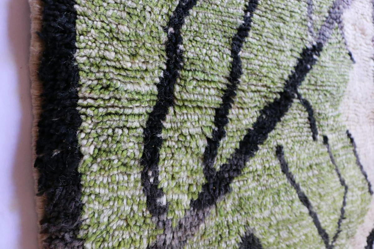 BERBERTEPPICH aus Marokko aus reiner Wolle 200x 300 cm - Grün, Naturmaterialien (200/300cm) - AFK Living