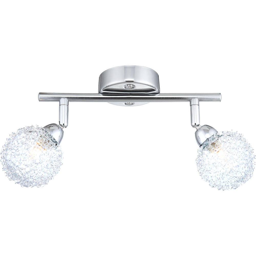 LED DECKENLEUCHTE ORINA Silber Aluminium Geflecht - Silberfarben, Metall (25/8/17cm) - Globo Lighting