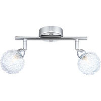 LED DECKENLEUCHTE ORINA Silber Aluminium Geflecht - Silberfarben, Metall (25/8/17cm) - Globo Lighting