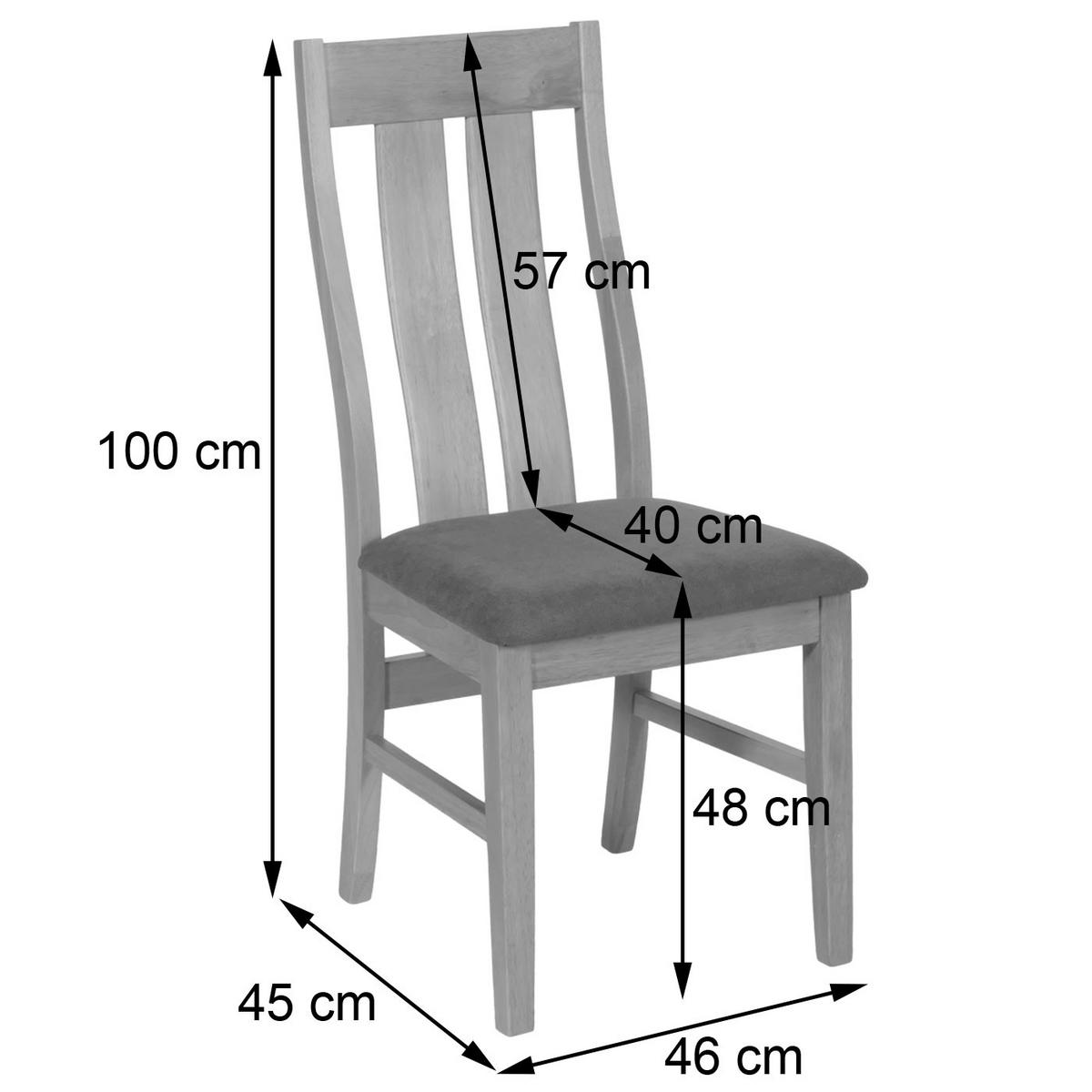 ESSZIMMERSTUHL Braun, Taupe 2er-Set - Taupe/Braun, Holz (46/100/45cm) - Jamb