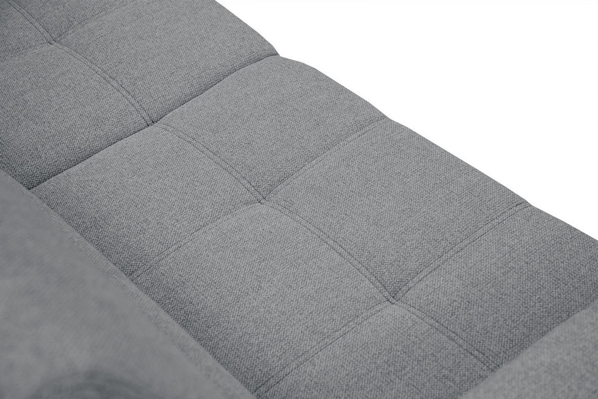 SOFA QUARTZ 3-Sitzer, grau - Grau, Holzwerkstoff/Textil (202/80/102cm) - Courtois Laville