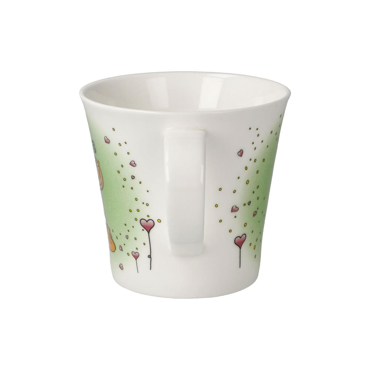 TEETASSE Der kleine Yogi - Danke, Fine Bone China, Bunt, 350 ml - Multicolor, Keramik (0.35L) - Goebel