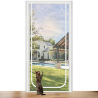 KATZENGITTERTÜR 140 x 240 cm verstärkt weiß - Weiß, Kunststoff (20/30/3cm)