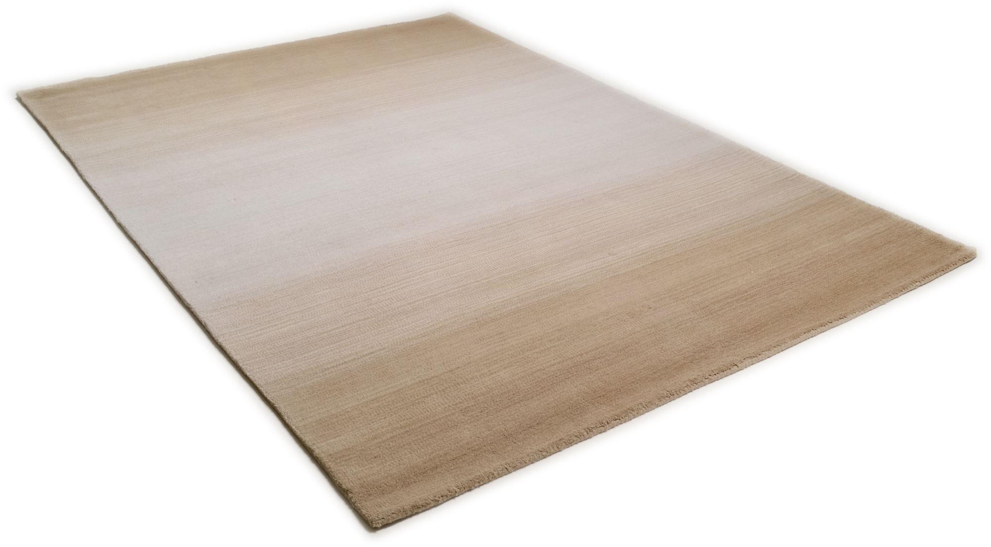 TUFTTEPPICH Wool Comfort 90x160 cm - Beige, Textil (90/160cm) - THEKO