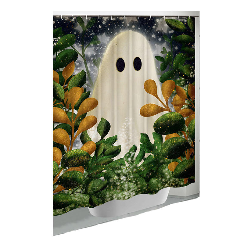 DUSCHVORHANG 180 x 200 cm Halloween Pflanzen bedruckt - Multicolor, Textil (180/200cm) - MCBOSON