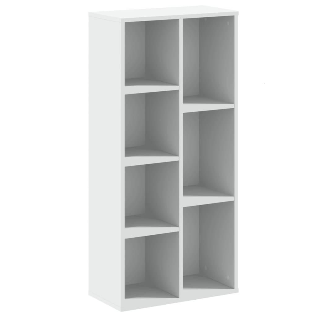 vidaXL Bücherregal Weiß 50x105x25 cm