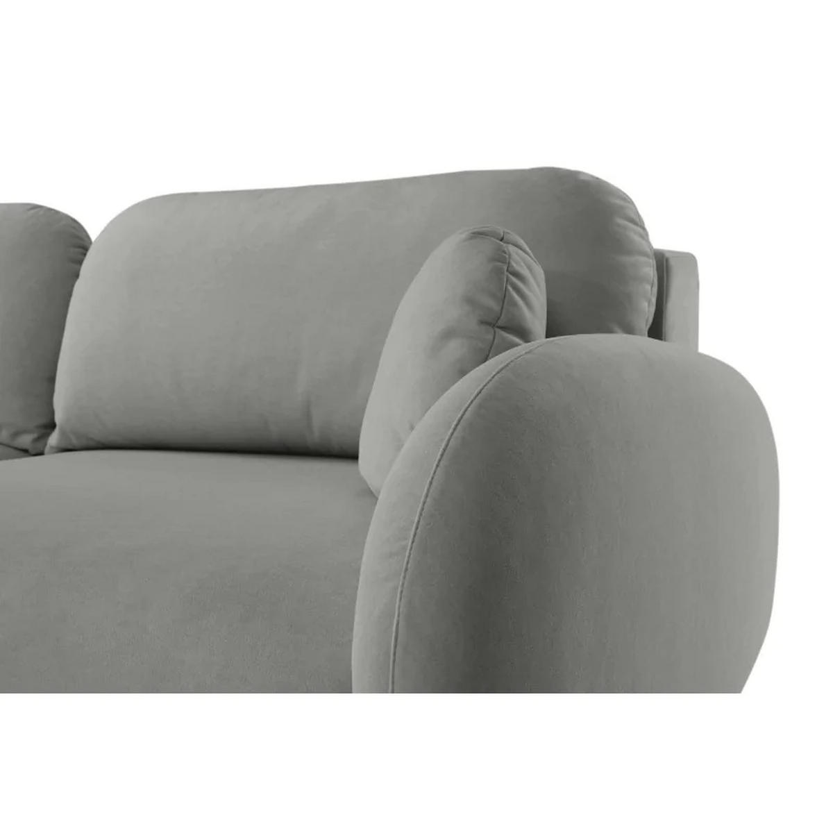 SCHLAFSOFA SOFTI, Sofa mit Schlaffunktion und Bettkasten, Farbe: Dunkelgrau, Velourstoff - Dunkelgrau, Textil (232/95/109cm) - Sepro Meble