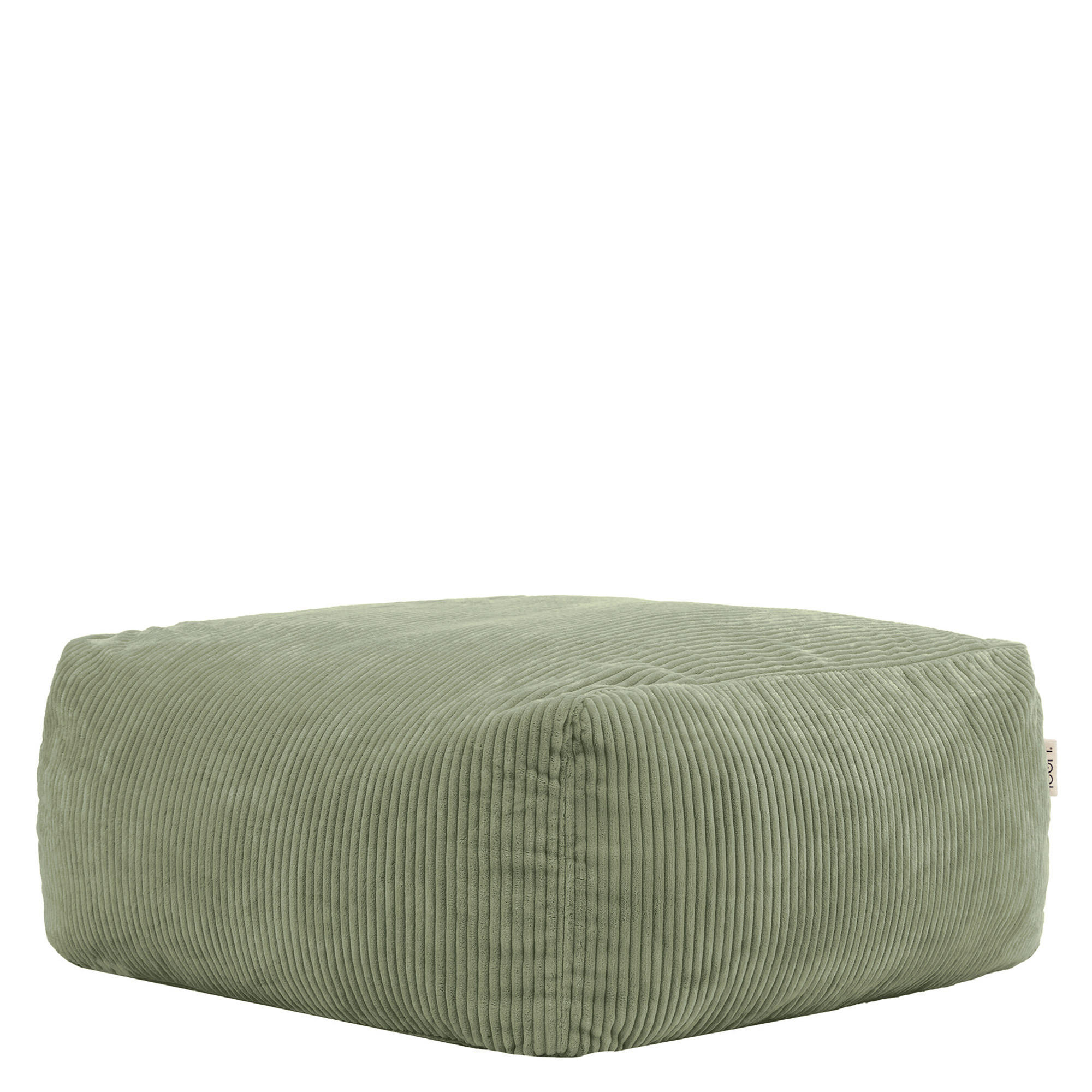 SITZSACK-OTTOMANE ZEN modular Cord - Grün, Textil (95/46/95cm) - icon