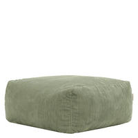 SITZSACK-OTTOMANE ZEN modular Cord - Grün, Textil (95/46/95cm) - icon