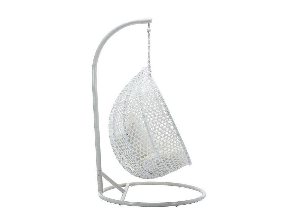 HÄNGESESSEL - 2 Personen - Harz - Weiß - - Weiß, Kunststoff (130/195/106cm) - Vente-Unique