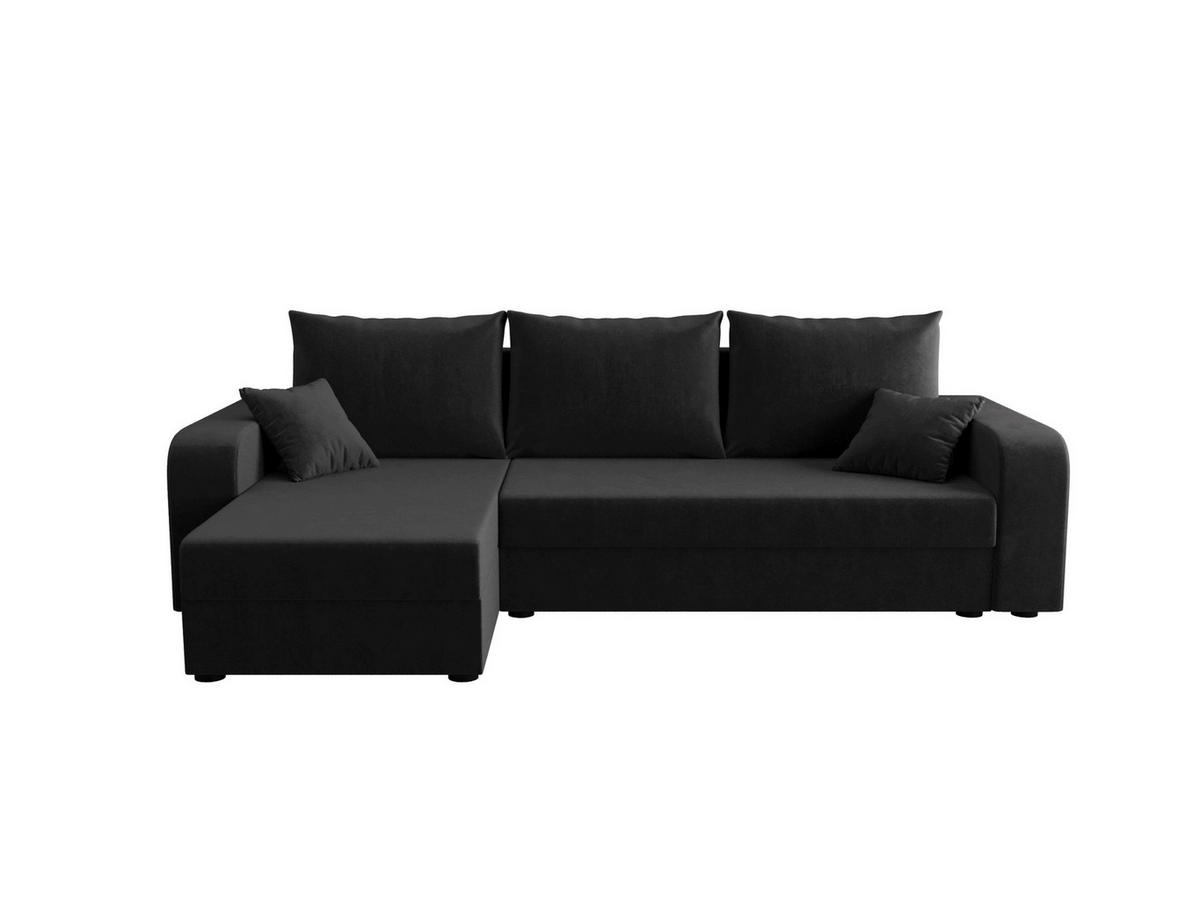 ECKSOFA HEWLET L BIS Itaka 27 Links mit Schlaffunktion - Dunkelgrau, Textil (240/140cm) - Bedante