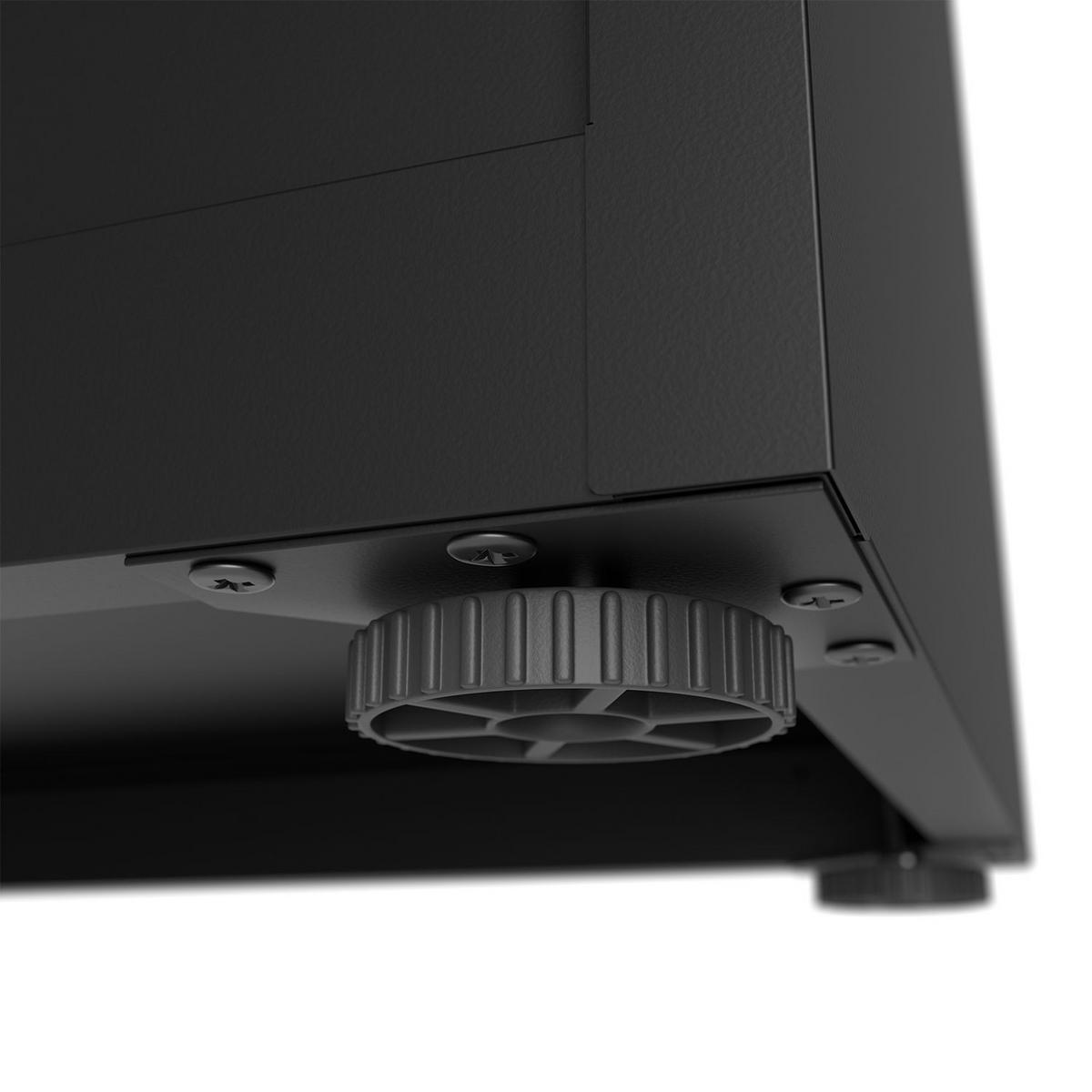 METALLSCHRANK 180/80/40 cm schwarz abschließbar - Schwarz, Metall (80/180/40cm) - Juskys