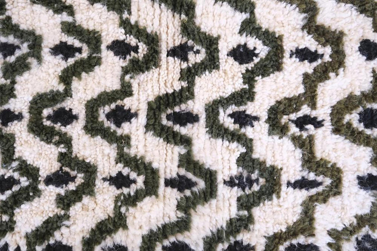 BERBERTEPPICH aus Marokko aus reiner Wolle 200x 300 cm - Schwarz, Naturmaterialien (200/300cm) - AFK Living
