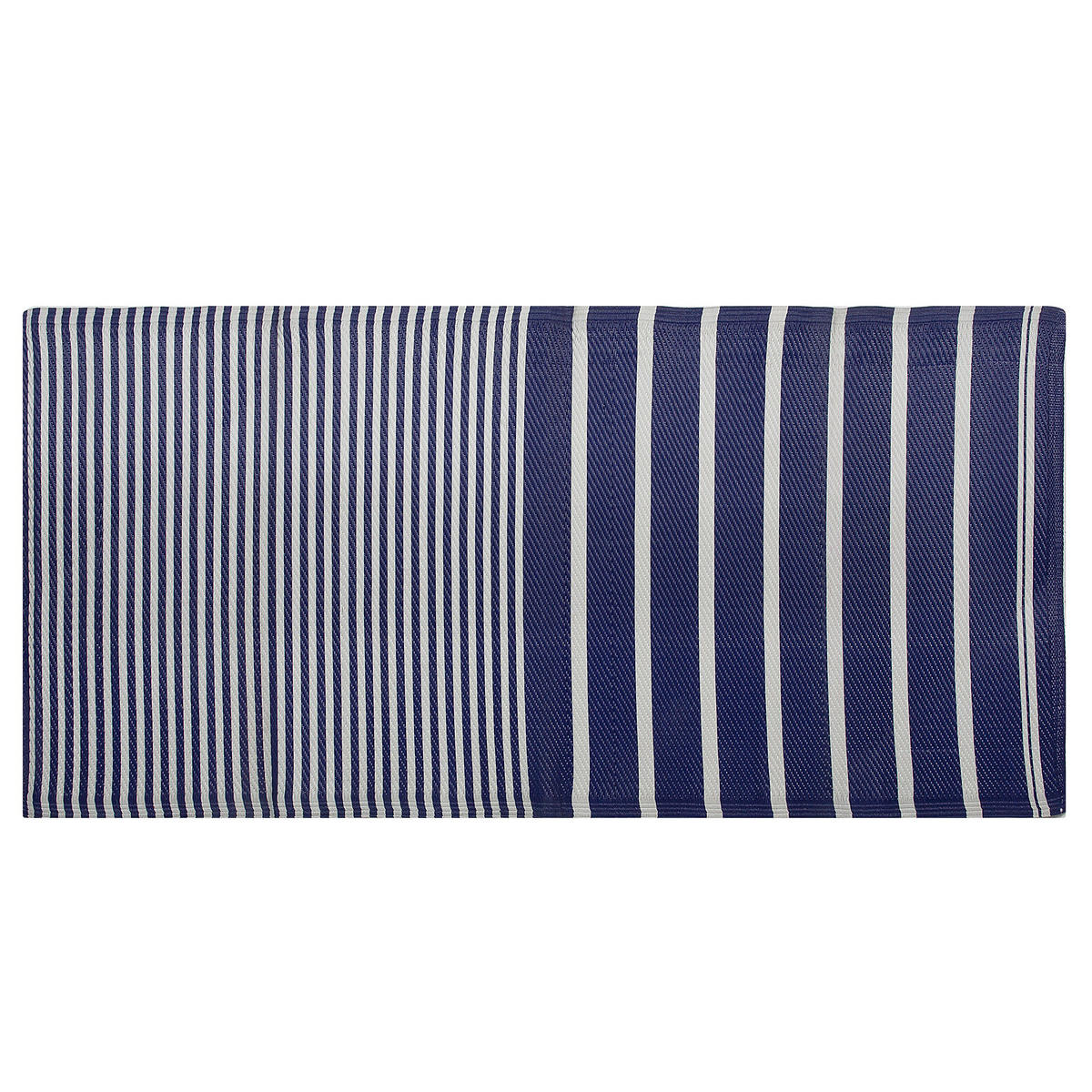 OUTDOOR-TEPPICH Haldia 180/90 cm - Blau, Kunststoff (90/180cm) - Beliani