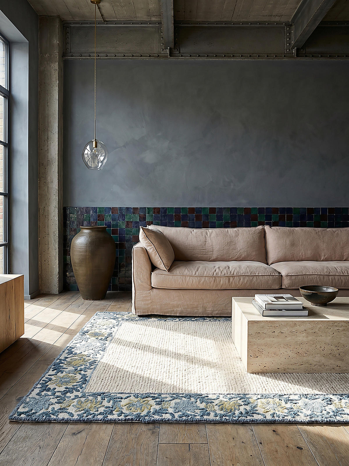 TEPPICH BROK 120/170 cm - Blau, Textil (170/120cm) - KADIMA DESIGN