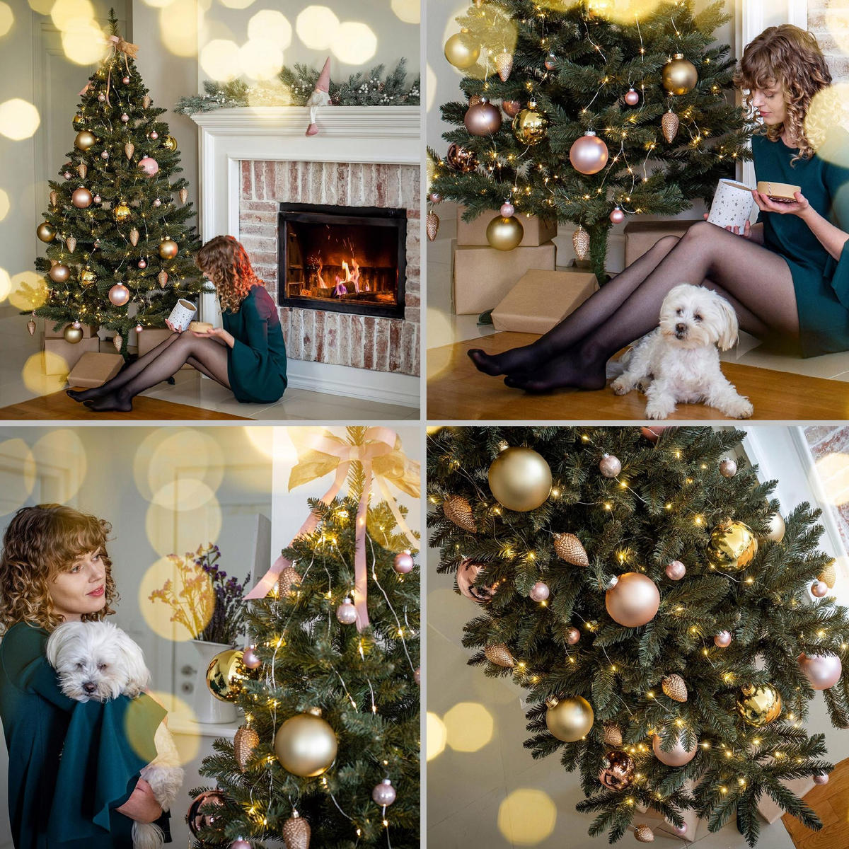 KADAX Künstlicher Weihnachtsbaum Fichte 180 cm Naturkaukasisch - Grün, Kunststoff (180cm) - KADAX