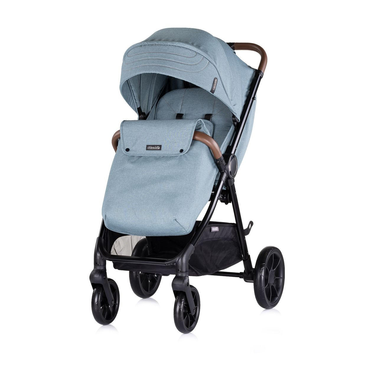 KOMBIKINDERWAGEN Ultera 3 in 1 hellblau Babyschale Fußabdeckung klappbar Korb - Blau, Metall (75/56/102cm) - Chipolino
