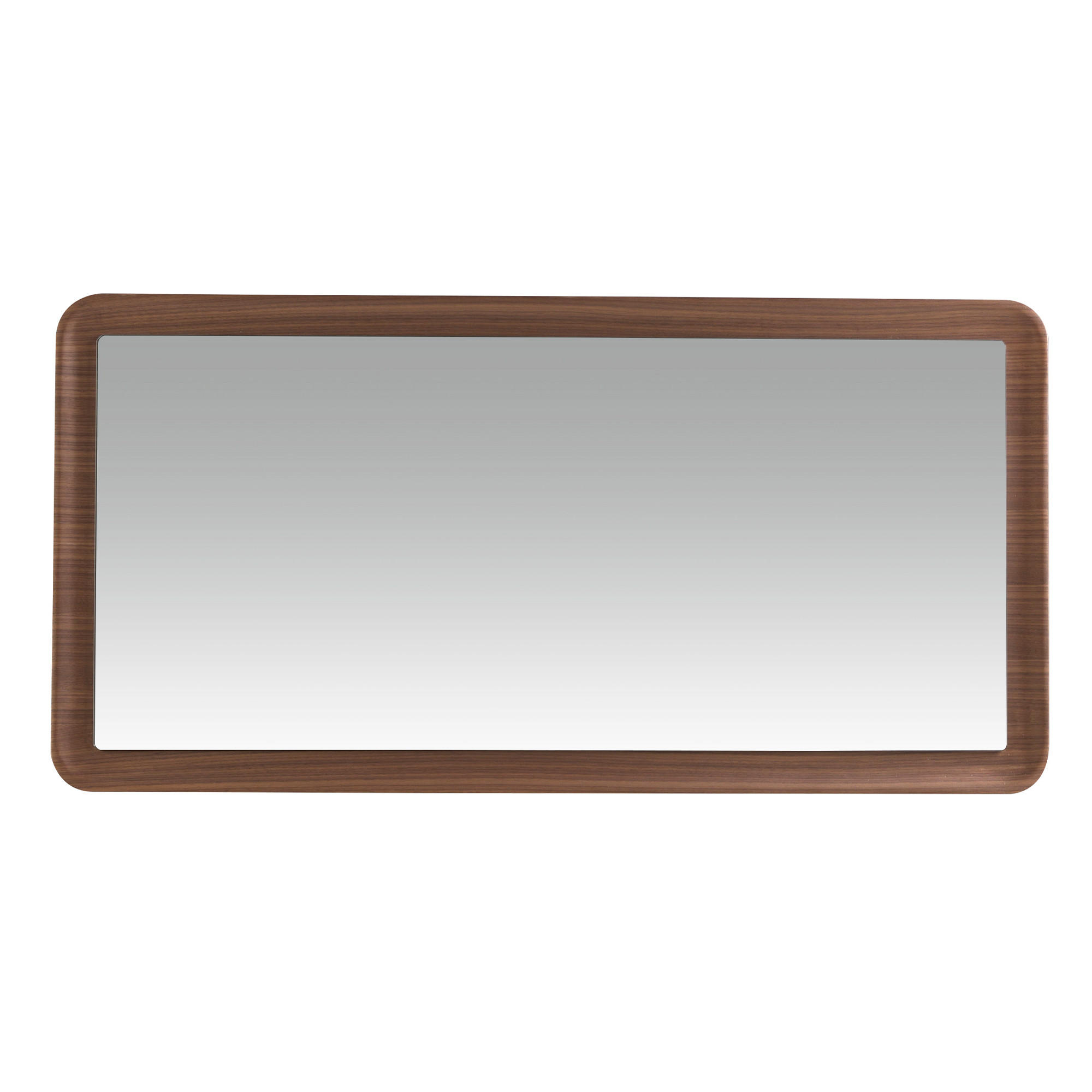 WANDSPIEGEL Rechteckig Walnuss 120/60/4 cm - Walnussfarben, Holz (120/4/60cm) - ANGEL CERDA