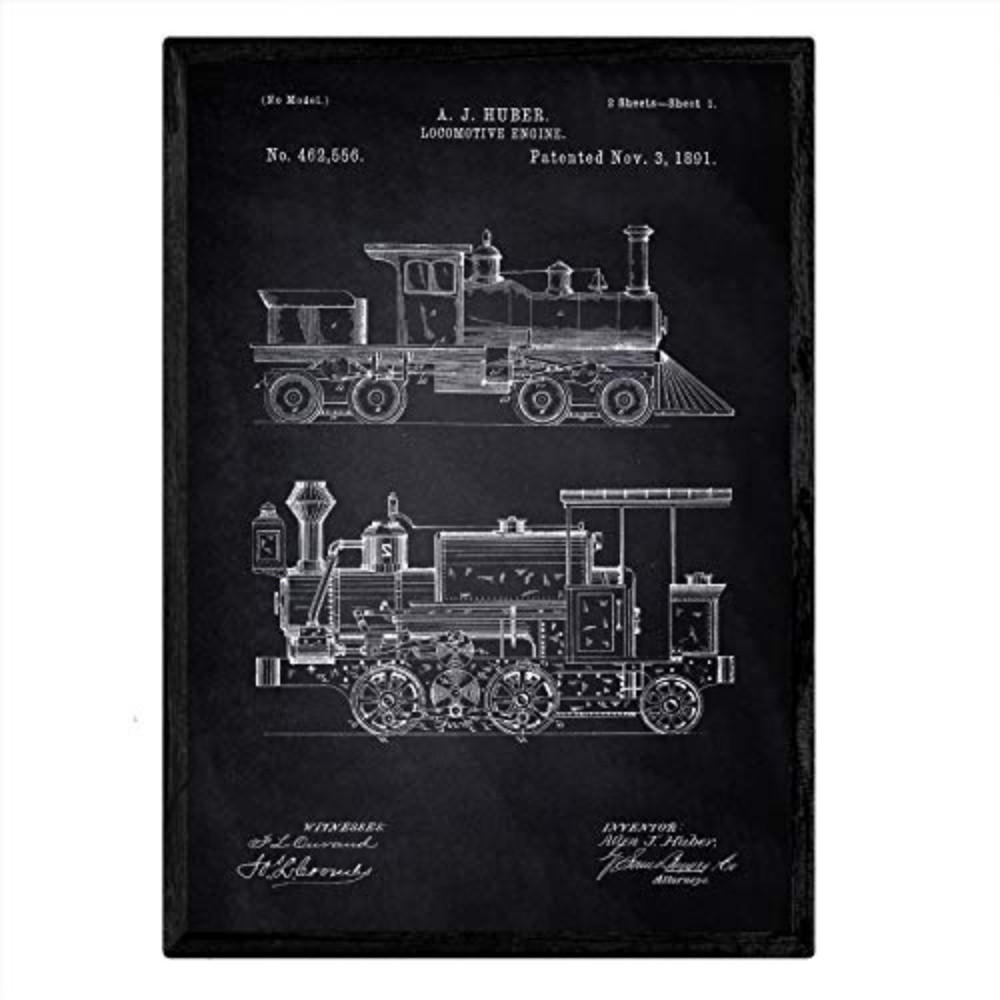 Nacnic Poster Schwarz 29.7x5x42 cm