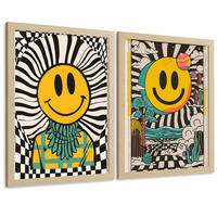 PLAKAT Sada 2 Emoji A3 bez rámu - čirá, papír (29.7/1/42cm) - Nacnic