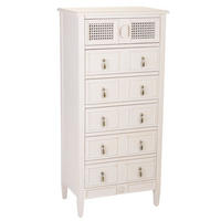 KOMMODE aus Holz mit 6 Schubladen 56x36x119 cm - Multicolor, Holzwerkstoff (56/36/119cm) - Wanderlust