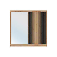 KLEIDERSCHRANK - 203 cm x 60.5 cm - Holz, Platte - Naturfarben Hell CALOWI - Naturfarben, Holz (203/215/60.5cm) - Vente-Unique