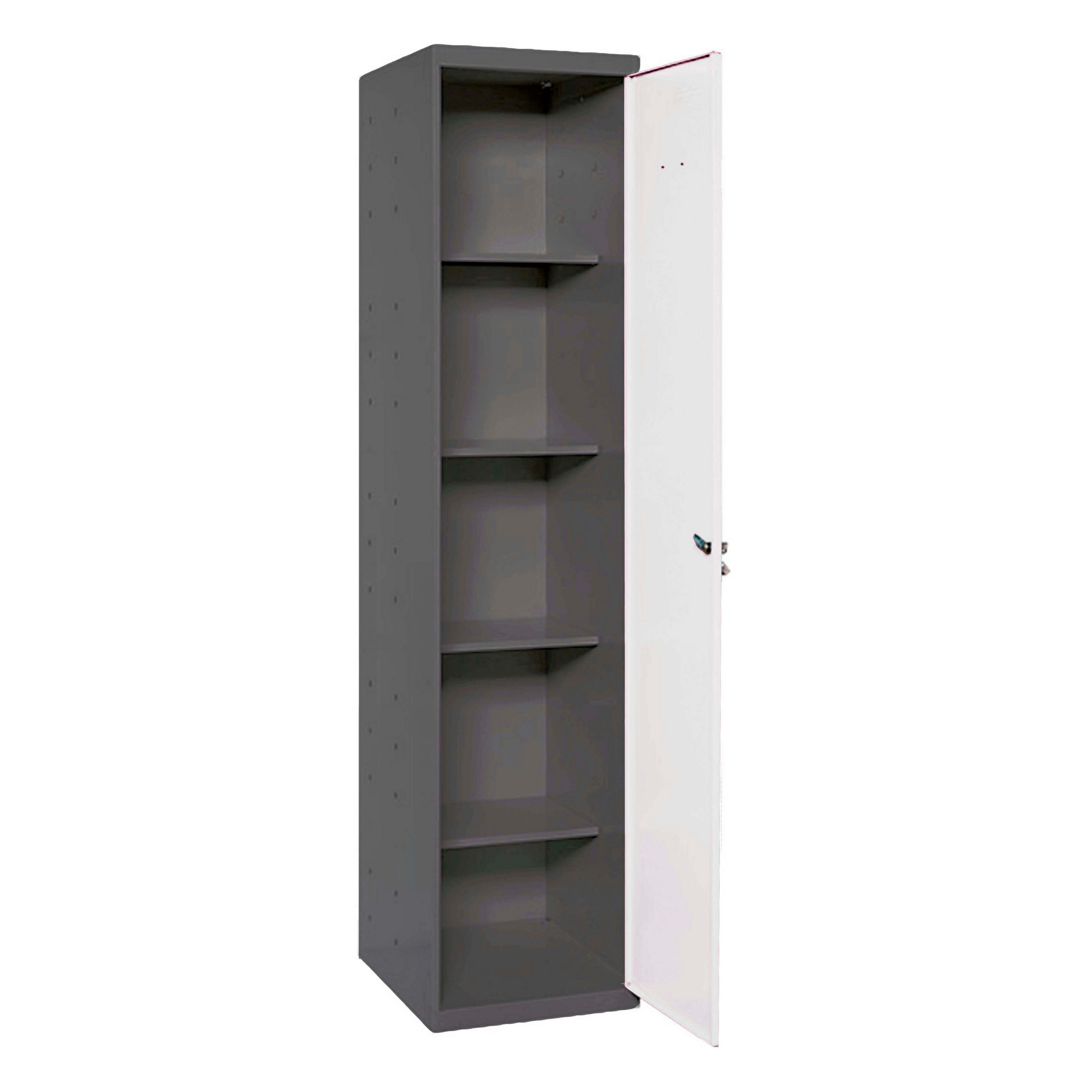 Proregal Putzmittelschrank Weiß 40x180x40 cm