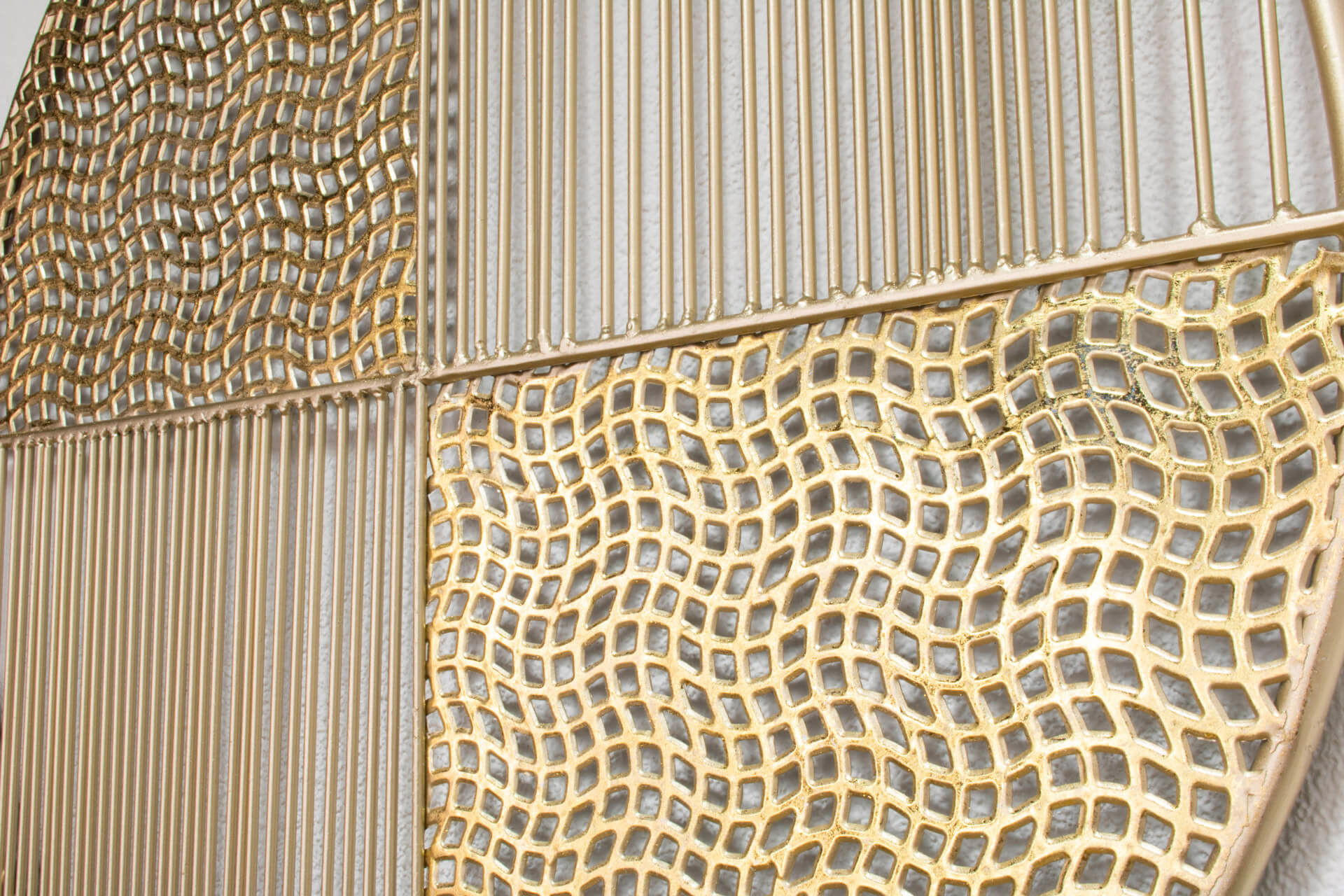 WANDDEKO Gold 60/80 cm - Goldfarben/Weiß, Metall (60/80/2cm) - KUNSTLOFT