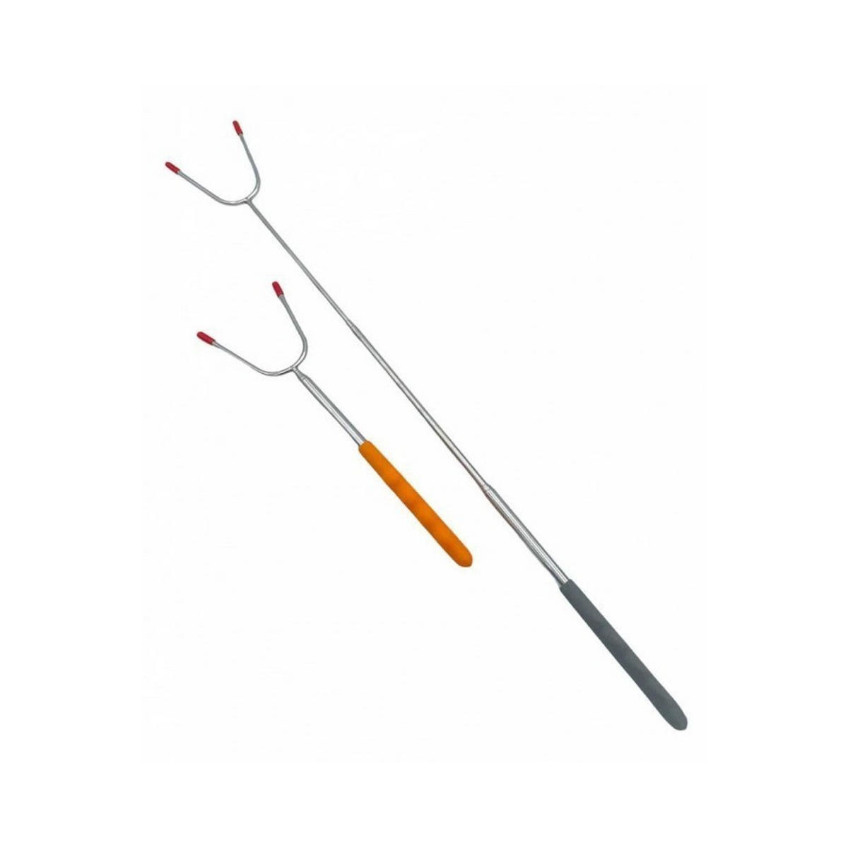 GRILLGABEL Silber 115/8/1 cm HW239 - Silberfarben, Metall (115cm) - Alpenburg