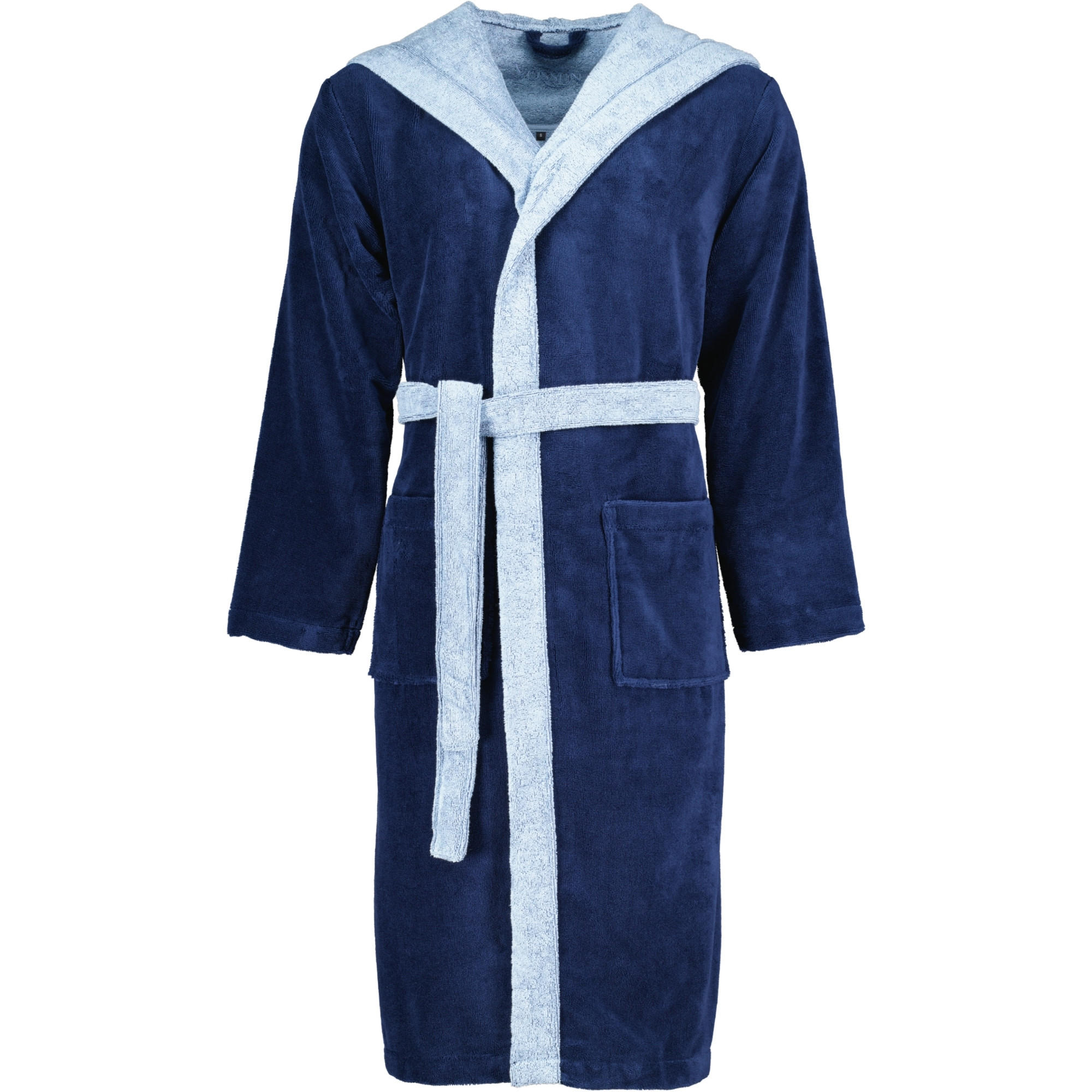 BADEMANTEL UNISEX KAPUZE POPPY WINTERNIGHT - 004 - Blau, Textil (Snull) - Vossen