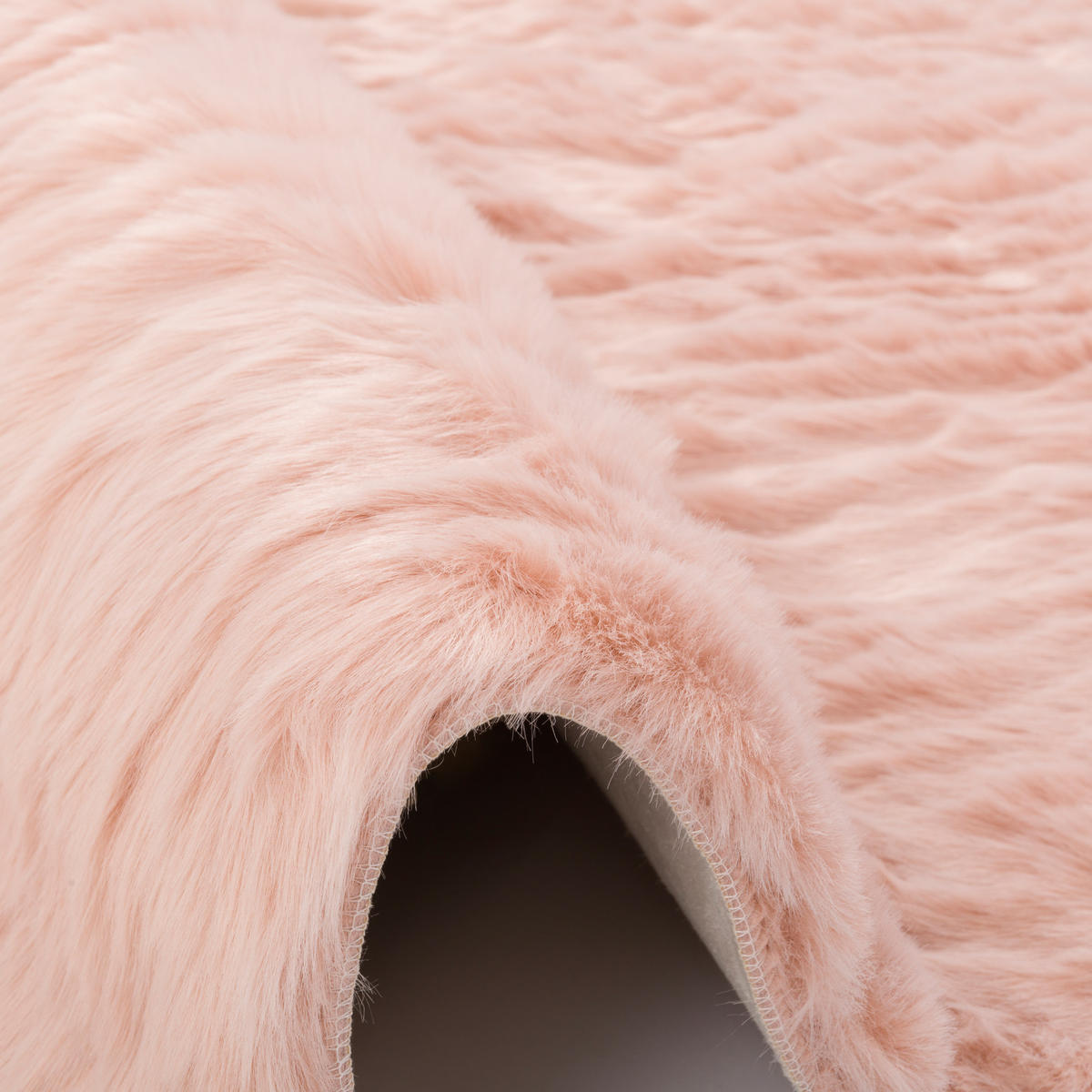LUXUS SUPER SOFT FELLTEPPICH ASPEN MELIERT - Rosa, Textil (60/90cm) - Pergamon