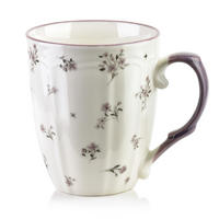 BECHER Rosalie Weiß 9x12x10,5 cm Porzellan - Weiß, Keramik (0.35L) - Mondex