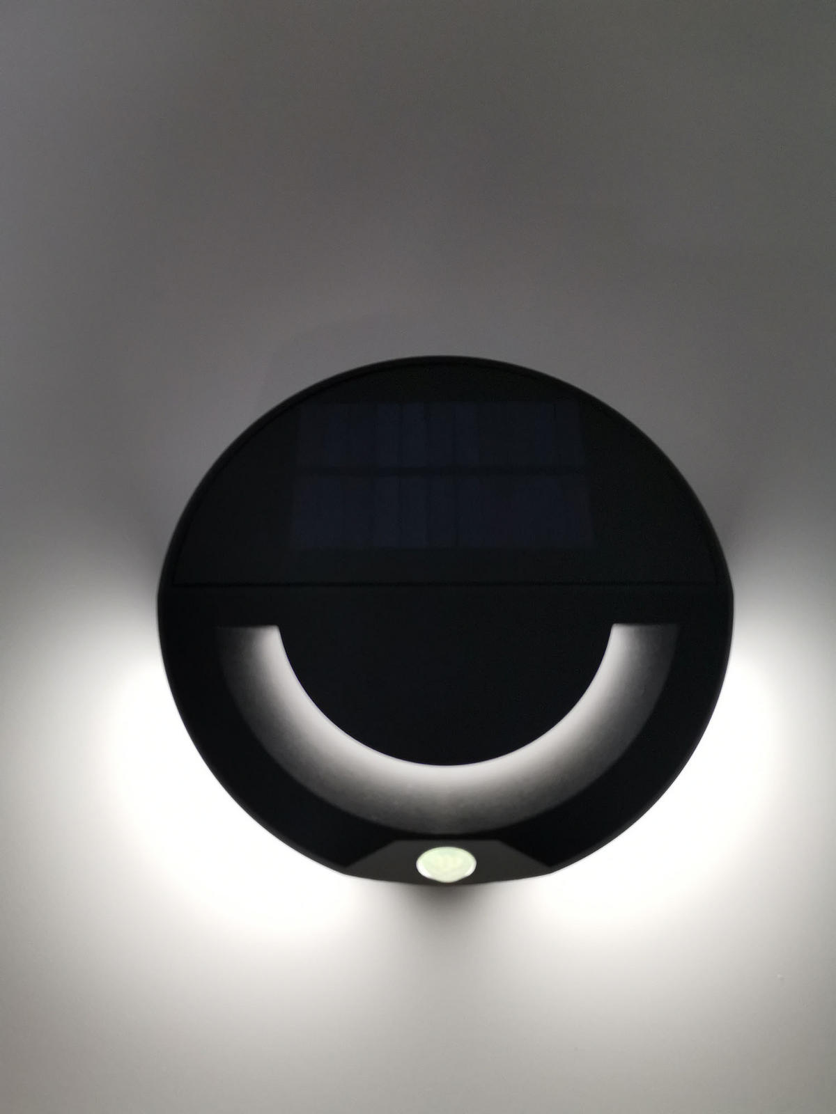 LED-SOLAR-WANDLEUCHTE - mit Bewegungsmelder und Dämmerungssensor für Außenbereiche - Schwarz, Kunststoff (19/19/6.7cm) - Northpoint