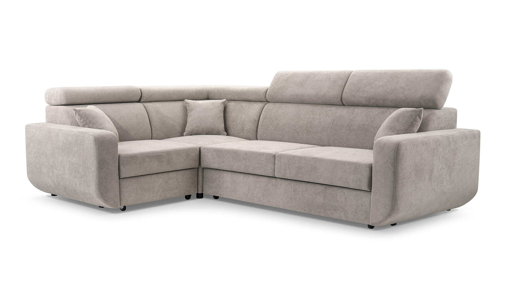 Masseno Ecksofa Beige 263x184 cm