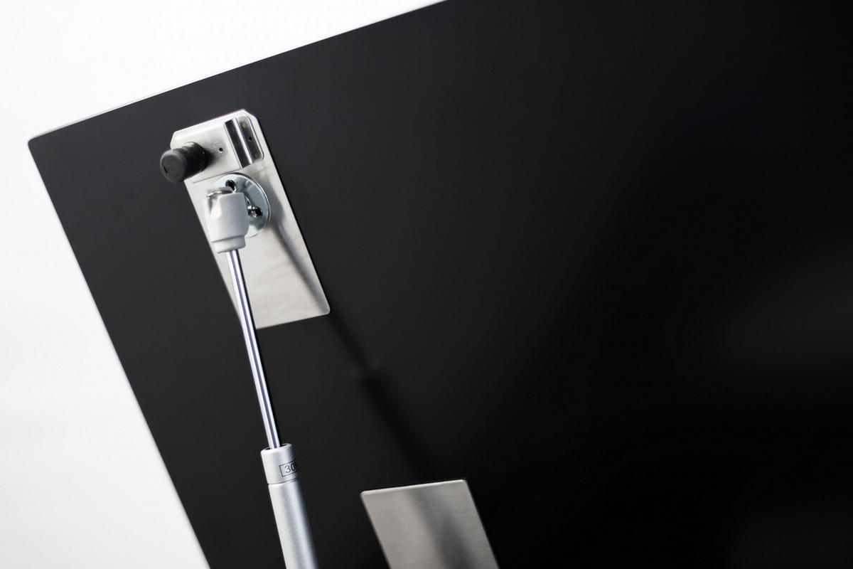 DUNSTABZUGSHAUBE AT 6410 F Eco 60 cm Schwarz - Schwarz, Glas/Metall (60/77/37.5cm) - Kaiser Küchengeräte