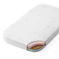 SALTEA din cocos pentru bebe 7in1 - alb, materiale naturale/material textil (73/123cm) - waldin