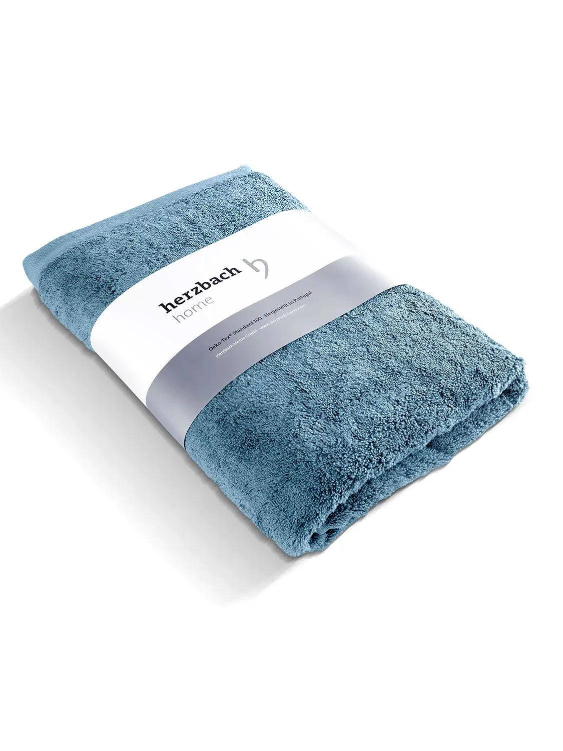 SAUNATUCH Pura Blau - Blau, Textil (80/200cm) - Herzbach Home