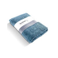 SAUNATUCH Pura Blau - Blau, Textil (80/200cm) - Herzbach Home