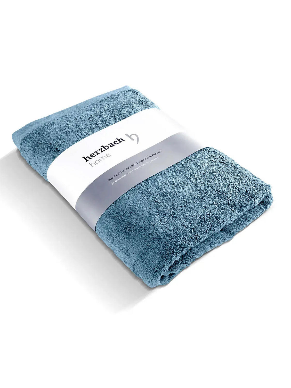 SAUNATUCH Pura Blau - Blau, Textil (80/200cm) - Herzbach Home