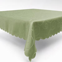 TISCHDECKE 110/220 cm Ornamente Lindgrün - Hellgrün, Textil (110/220cm) - TiborTex
