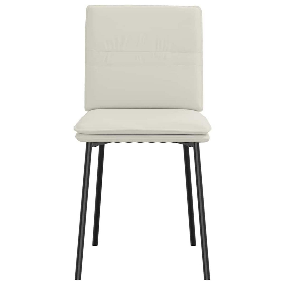 ESSZIMMERSTÜHLE Vera 4er-Set Creme Samt Polsterstühle - Creme, Textil (90/83/54cm) - DELUKE