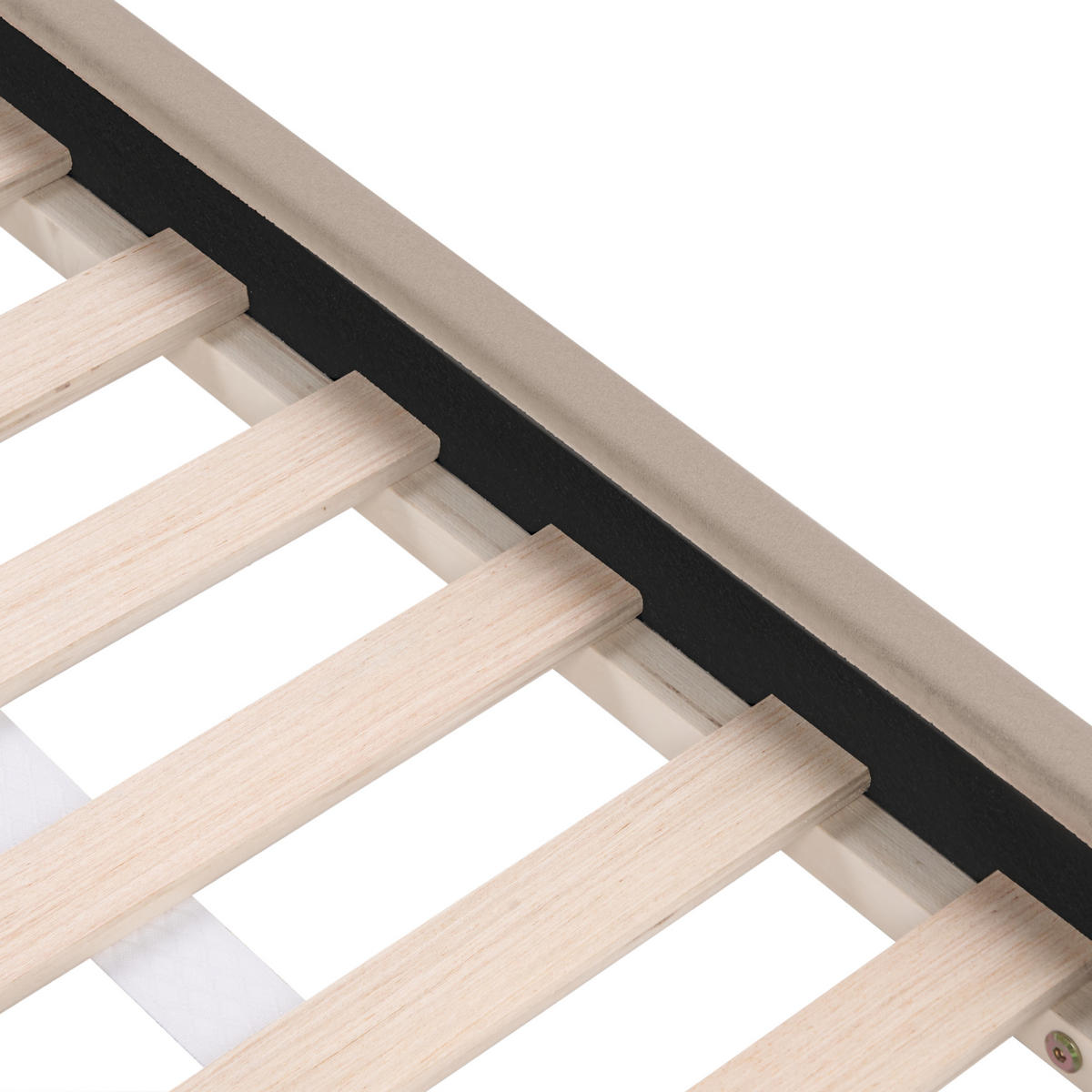 DĚTSKÁ POSTEL Domeček Sametová látka 90/200 cm Taupe Kervan - šedohnědá, textil (90/200cm) - Beliani