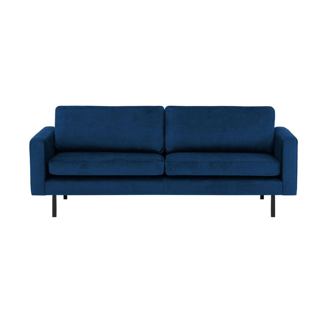 DREISITZER-SOFA Lioni-Kronos 9 - Dunkelblau, Holz/Textil (200/84/94cm)